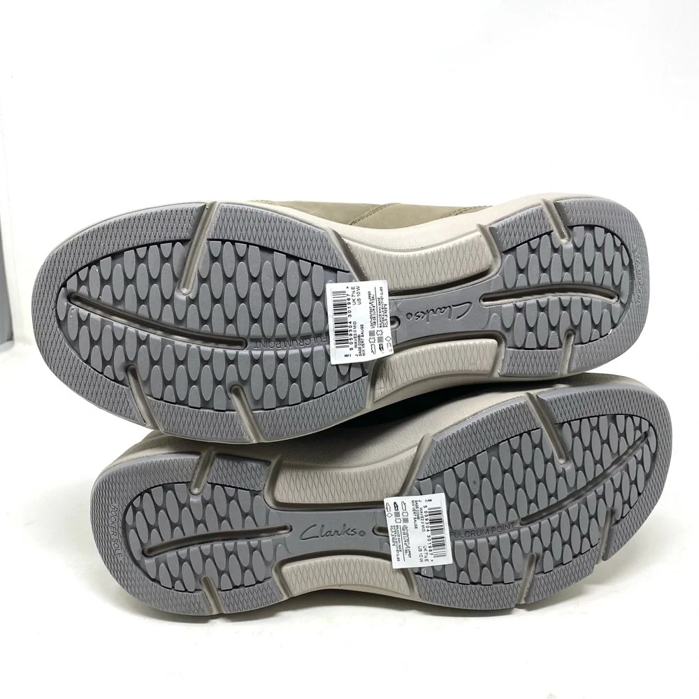 Clarks Wave 2.0 Mid Boots Sage Leather Women’s 10W New Waterproof Comfort